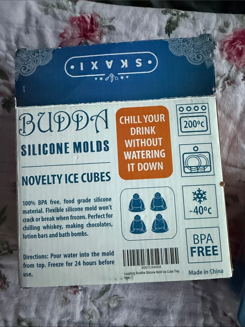 Buddha Silicone Ice Cube Molds - White